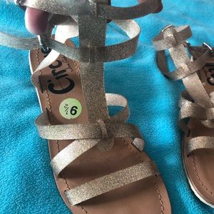 Sam Edelman CIRCUS Glitter Gladiator Sandals